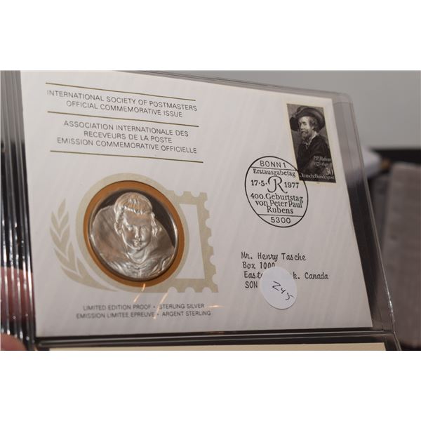 1st Day Cover Stamp w/ 20 gram Sterling Silver (38mm) Coin
