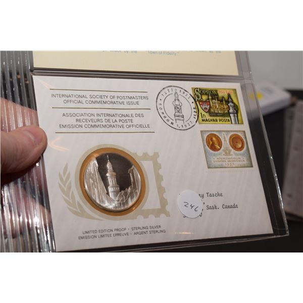 1st Day Cover Stamp w/ 20 gram Sterling Silver (38mm) Coin