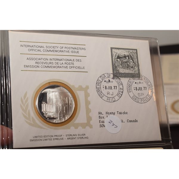 1st Day Cover Stamp w/ 20 gram Sterling Silver (38mm) Coin