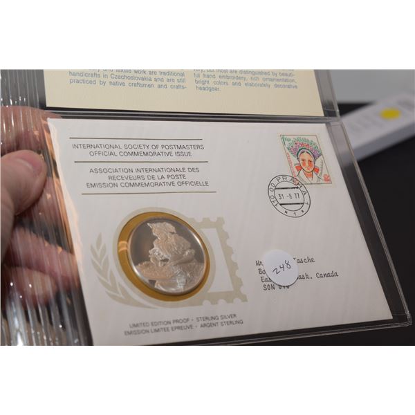 1st Day Cover Stamp w/ 20 gram Sterling Silver (38mm) Coin