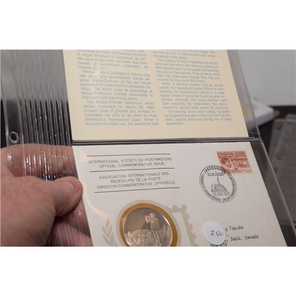 1st Day Cover Stamp w/ 20 gram Sterling Silver (38mm) Coin