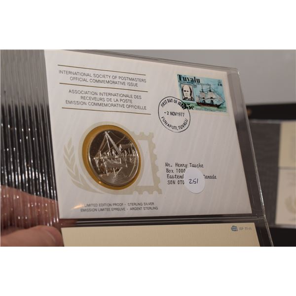 1st Day Cover Stamp w/ 20 gram Sterling Silver (38mm) Coin