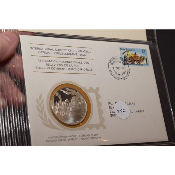 1st Day Cover Stamp w/ 20 gram Sterling Silver (38mm) Coin