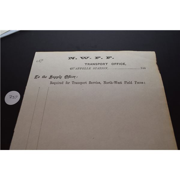 Pre-Saskatchewan 1880s Document