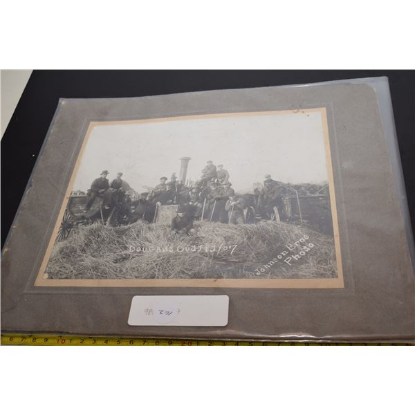 1907 Douglas Outfit Threshing Crew Photo