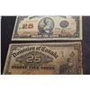 Image 2 : 1923 & 1900 Canada 25 cent Shinplaster