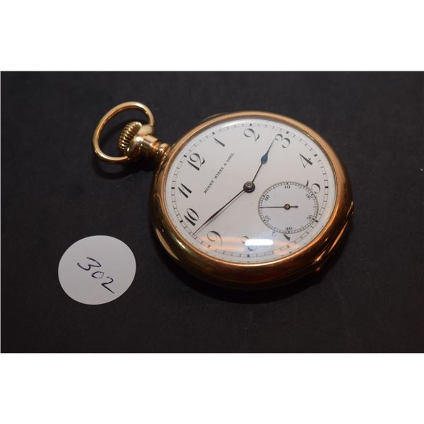 Henry Birk & Son 14K Gold Pocket Watch **Works Poorly