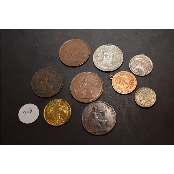 Lot of Assorted Coins/Tokens