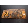 Image 1 : 1933 Sask License Plate