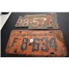 Image 1 : 1953 & 1945 Sask License Plates