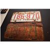 Image 1 : 1955 & 1958 Sask License Plates