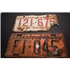 Image 1 : 1950 & 1958 Sask License Plates