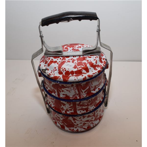 RARE Stacking Splatter Enamelware