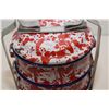Image 2 : RARE Stacking Splatter Enamelware