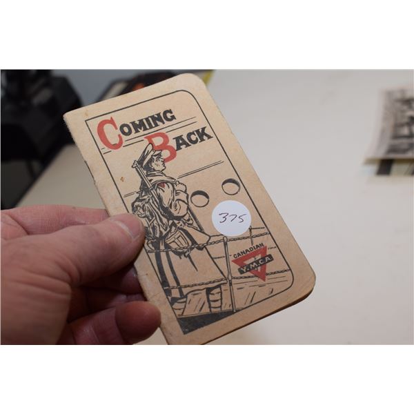 WWI Canadian YMCA Soldiers Book