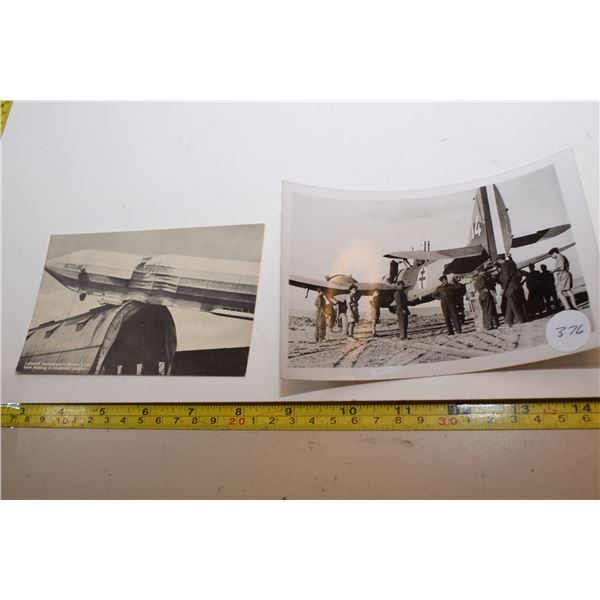 Photos/Postcards – War Plane & LZ-8 Zeppelin Accident