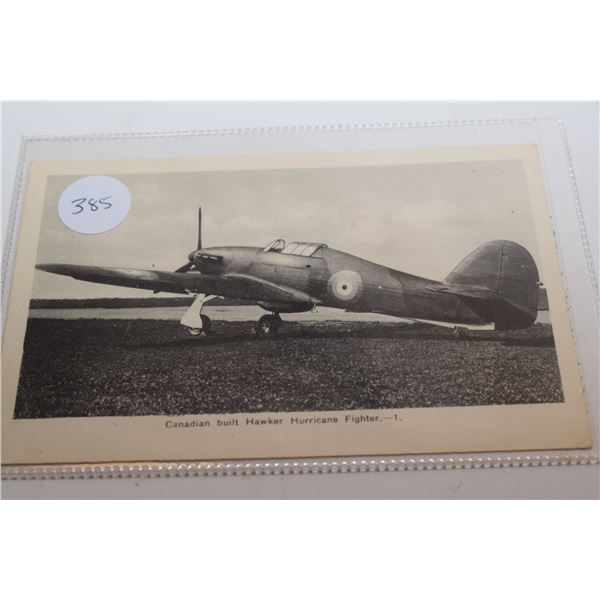 Canadian Hawker Hurricane Fighter Postcard