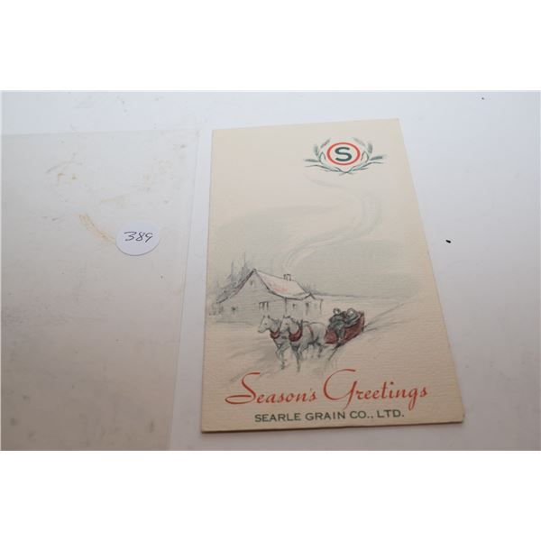 Searle Grain Depression Era Card