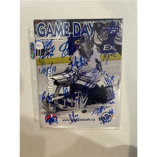 St John's Maple Leafs - Autographed Game Day Program