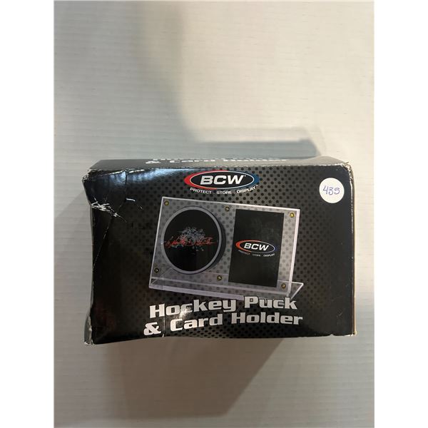 Hockey Card and Puck Holder