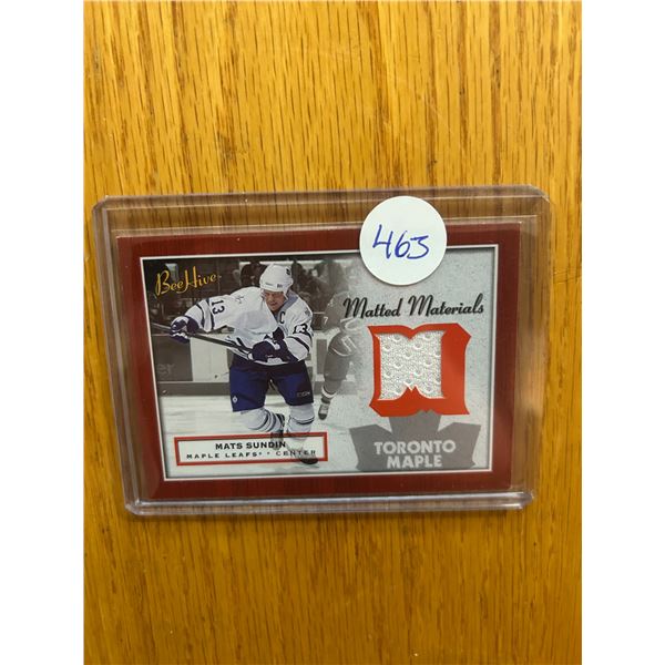Mats Sundin - Jersey Card