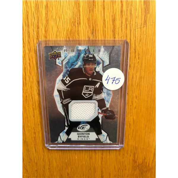 Quinton Byfield - Rookie Jersey Card
