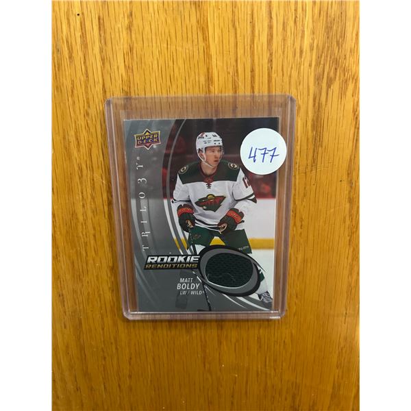 Matt Boldy - Rookie Jersey Card