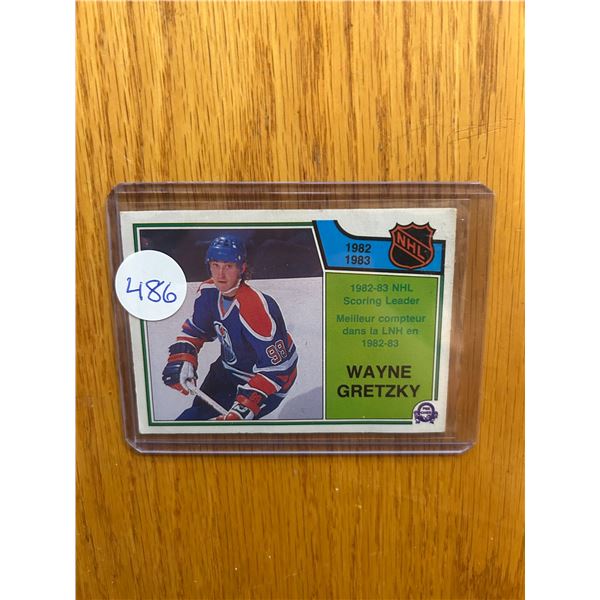 Wayne Gretzky - 1982-83 Scoring Leader - Hockey Card