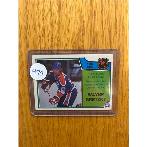 Wayne Gretzky - 1982-83 Assist Leader - Hockey Card