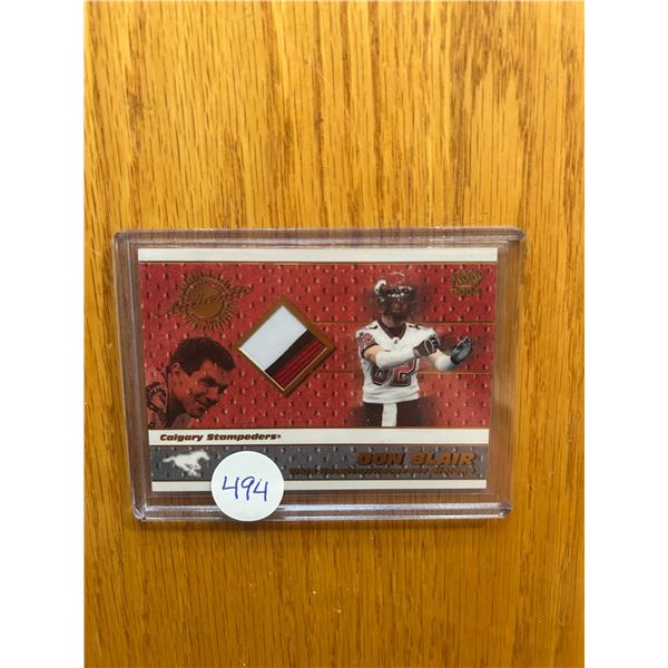 Don Blair - CFL Jersey Patch Card