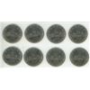 Image 1 : (8) 1968 Canada One Dollars.