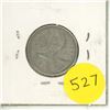 Image 1 : 1957 Canada Silver 25 Cents.