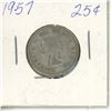 Image 2 : 1957 Canada Silver 25 Cents.