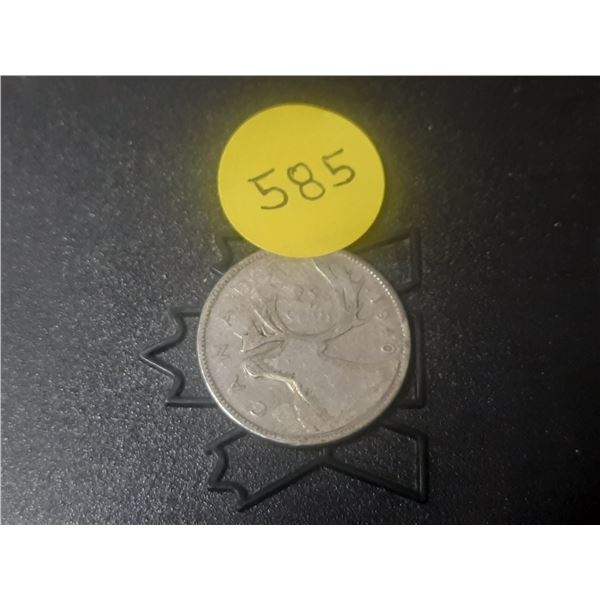 1940 Canada Silver 25 Cents.
