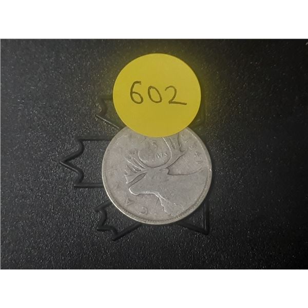 1941 Canada Silver 25 Cents.