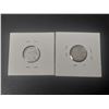 Image 2 : 1938 and 1940 Canada Silver 10 Cents.