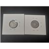 Image 2 : 1940 and 1941 Canada Silver 10 Cents.