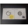 Image 1 : (2) 1942 Canada Silver 10 Cents.