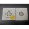 Image 1 : (2) 1945 Canada Silver 10 Cents.