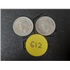 Image 2 : (2) 1943 Canada Silver 10 Cents.