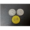 Image 2 : (2) 1944 Canada Silver 10 Cents.