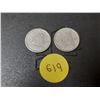 Image 1 : (2) 1944 Canada Silver 10 Cents.