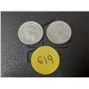 Image 2 : (2) 1944 Canada Silver 10 Cents.