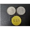 Image 1 : (2) 1947 Canada Silver 10 Cents.