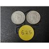 Image 2 : (2) 1947 Canada Silver 10 Cents.