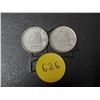 Image 1 : (2) 1947 Canada Silver 10 Cents.