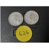 Image 2 : (2) 1947 Canada Silver 10 Cents.