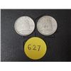 Image 1 : (2) 1947 Canada Silver 10 Cents.