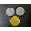 Image 2 : (2) 1947 Canada Silver 10 Cents.