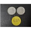Image 1 : 1947 Maple Leaf After 7 and 1947 Canada Silver 10 Cents.